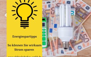 E.L.B. GmbH Energiespar Tipps Strom sparen